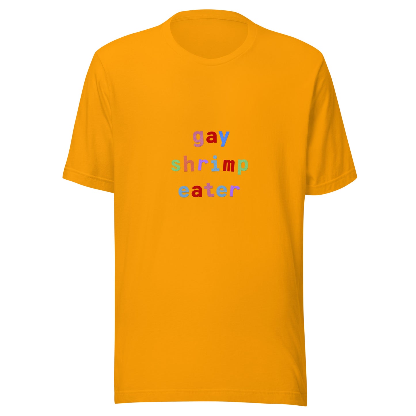 gay shrimp eater unisex t-shirt